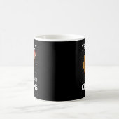 かわいい赤白青チキンアメリカン国旗の農家4 コーヒーマグカップ (中央)