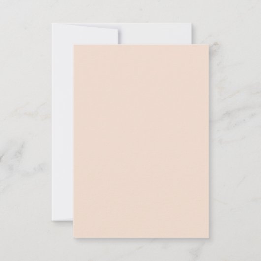 かわいい赤面ゾウ水彩イラストレーション サンキューカード (裏面)