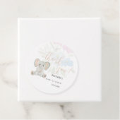 かわいい赤面ゾウ水彩イラストレーション フェイバータグ (インサイチュ)