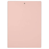 かわいい赤面ピンクスクールモノグラム名 クリップボード (裏面)