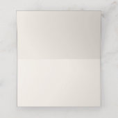 かわいい赤面ピンクスプリングタイムフローラ プレイスカード (内部開封)