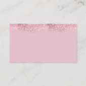 かわいい赤面ピンクバタフライベビーシャワーブックリクエスト エンクロージャーカード (裏面)