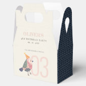 かわいい赤面ピンクブルーバーディエイジ誕生日 フェイバーボックス (オープン)