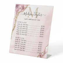 かわいい赤面ピンク金ゴールドグリッターアゲートマーブルモノグラム