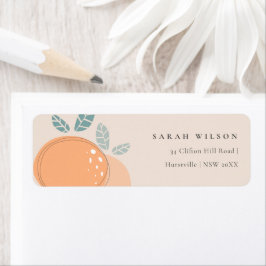 かわいい赤面ピーチオレンジフルーティアドレはっきりしたス ラベル