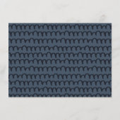 かわいい赤面ブルー小さな人魚アドバイス赤ちゃんシャワー エンクロージャーカード (裏面)