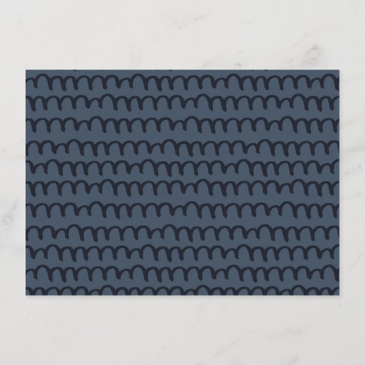 かわいい赤面ブルー小さな人魚アドバイス赤ちゃんシャワー エンクロージャーカード (裏面)