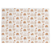 かわいい赤面レインボーホリデーウォーターカラー ラージペーパーバッグ (裏面)