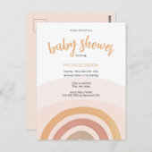 かわいい赤面レインボー男女兼用ウォーター色 ポストカード (正面/裏面)