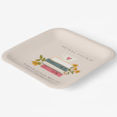 かわいい赤面積み上げストーリーブズフローラブライダルシャワー ペーパープレート (傾斜あり)