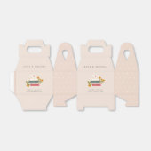 かわいい赤面積み上げストーリーブズ結婚フローラ フェイバーボックス (折り畳みなし)