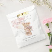 かわいい赤面bearly待ちクマ気球ベビーシャワー フェイバーバッグ (封をした状態)