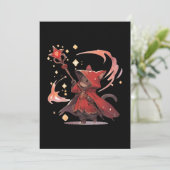 かわいい赤魔導士猫ヒーロー 招待状 (スタンド正面)