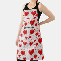 かわいい赤、ピンクのハート、バレンタインデーのモノグラム