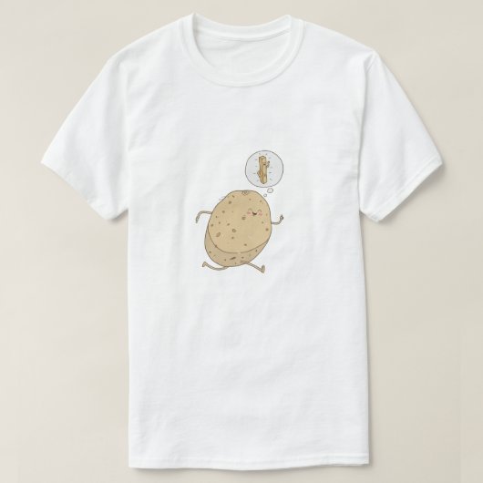 かわいい走るじゃがいも by somoh tシャツ (デザイン正面)