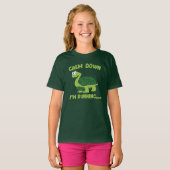 かわいい走亀おもしろいゲグ Tシャツ (正面フル)