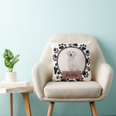 かわいい足のクリスマスのカスタム休日の犬の写真 クッション (椅子)