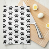 かわいい足のプリントパターン台所タオル キッチンタオル (四つ折り)