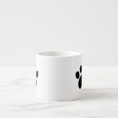 かわいい足のプリント エスプレッソカップ (正面)