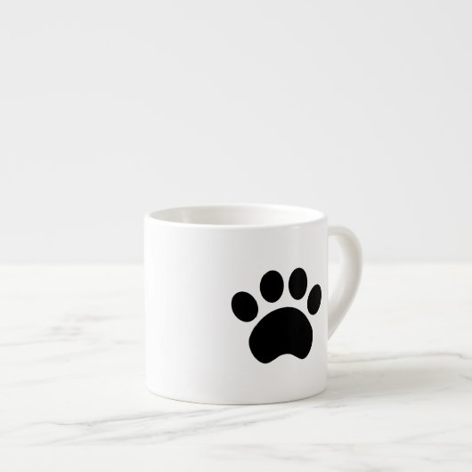 かわいい足のプリント エスプレッソカップ (正面右)