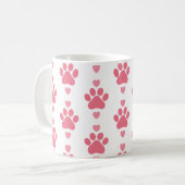 かわいい足のプリント コーヒーマグカップ (正面左)