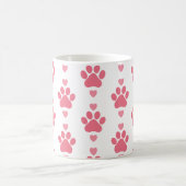 かわいい足のプリント コーヒーマグカップ (中央)