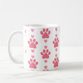 かわいい足のプリント コーヒーマグカップ (左)
