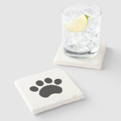 かわいい足のプリント ストーンコースター (横)