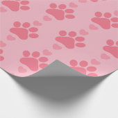 かわいい足のプリント ラッピングペーパー (角)
