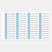 かわいい足はアクアウォーターのカラー服のラベルを印刷する ラベル (シート)