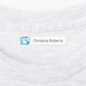 かわいい足はアクアウォーターのカラー服のラベルを印刷する ラベル (貼付)