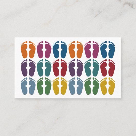 かわいい足ポディトリストビジネスカード 名刺 (正面)