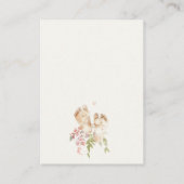 かわいい足赤ちゃんシャワー用イエローフローラ本 エンクロージャーカード (裏面)