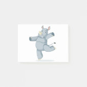 かわいい踊りのサイ ポストイット (正面)