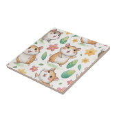 かわいい踊りはシームレスなパターンをハムスター タイル (側面)