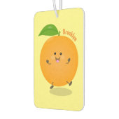 かわいい踊りオレンジの柑橘類 カーエアーフレッシュナー (左)