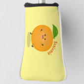 かわいい踊りオレンジの柑橘類 ゴルフヘッドカバー (回転90)