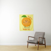 かわいい踊りオレンジの柑橘類 タペストリー (インサイチュ)