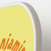 かわいい踊りオレンジの柑橘類 ピックルボールラケット (左詳細)