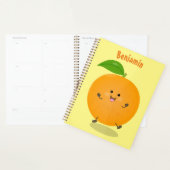 かわいい踊りオレンジの柑橘類 プランナー手帳 (ディスプレー)