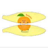 かわいい踊りオレンジの柑橘類 ミニバスケットボール (パネル)