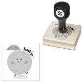 かわいい踊りオレンジの柑橘類 ラバースタンプ (押印)