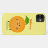 かわいい踊りオレンジの柑橘類 Case-Mate iPhoneケース (裏面(横))