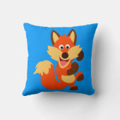 かわいい踊りカートゥーンキツネ装飾用クッション クッション (裏面)