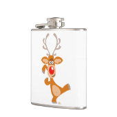 かわいい踊りカートゥーントナカイスキットル フラスク (左)