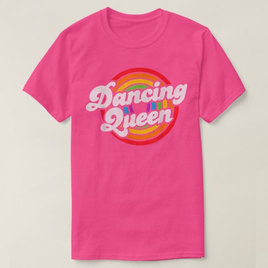 かわいい踊りクイーンローラーディスコ衣装70s衣装 tシャツ (デザイン正面)