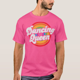 かわいい踊りクイーンローラーディスコ衣装70s衣装 tシャツ