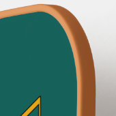 かわいい踊りフクロウとミュージックノート漫画 ピックルボールラケット (左詳細)