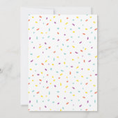 かわいい踊りフルーツバースデーパーティー 招待状 (裏面)