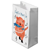 かわいい踊りベアレッツパーティー抱き枕 スモールペーパーバッグ (裏面アングル)
